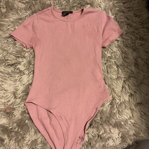 Cropped out back body suit